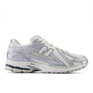 New Balance Unisex 1906R in Grey/White/Green Synthetic, size 13.5