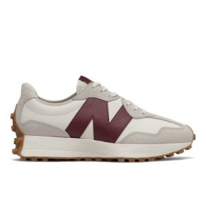 New Balance Women's 327 in Beige/Red Synthetic