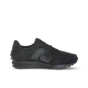New Balance Kids' 327 Bungee Lace in Black Synthetic, size 12
