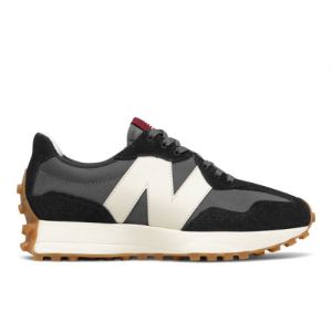 New Balance Women's 327 in Black/Beige Synthetic