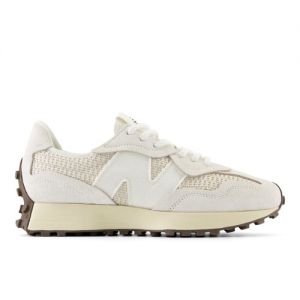 New Balance Unisex 327 in White/Beige Suede/Mesh