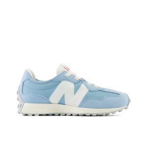 New Balance Kids' 327 in Blue/White Synthetic, size 13