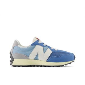 New Balance Kids' 327 in Blue/Grey Synthetic, size 13