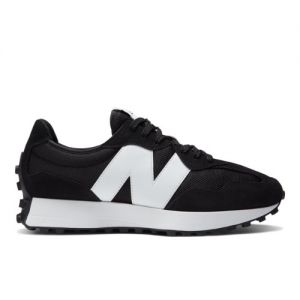 New Balance Unisex 327 in Black/White Suede/Mesh, size 13.5