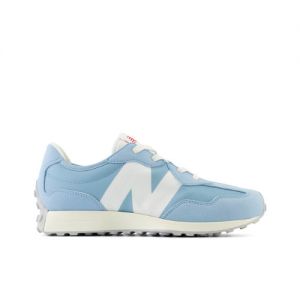 New Balance Kids' 327 in Blue/White Synthetic, size 5.5