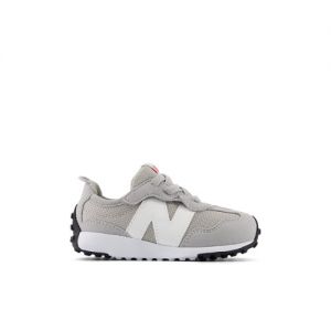 New Balance Kids' 327 NEW-B HOOK & LOOP in Grey/White Synthetic