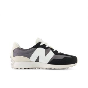 New Balance Kids' 327 in Black/Beige Synthetic