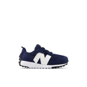 New Balance Kids' 327 NEW-B HOOK & LOOP in Navy Blue/White Synthetic