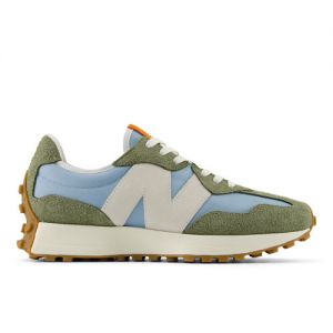 New Balance Unisex 327 in Green/Blue Suede/Mesh