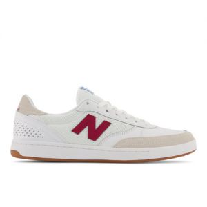 New Balance Men's NB Numeric 440 in White/Red Suede/Mesh, size 6.5