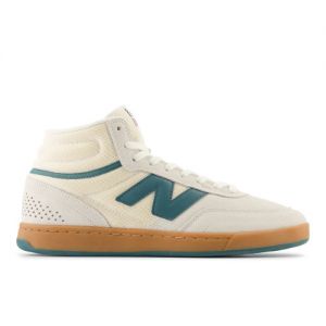 New Balance Men's NB Numeric 440 High V2 in White/Green Suede/Mesh, size 12.5