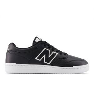 New Balance Men's 480 in Black/White Leather, size 10