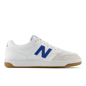 New Balance Men's 480 in White/Blue/Pink Leather, size 11.5