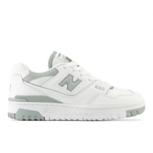 New Balance Women's 550 in White/Green Leather, size 6 Narrow