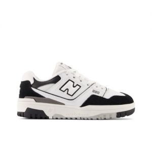 New Balance Kids' 550 in White/Black/Grey Synthetic