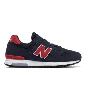 New Balance Men's ML565V1 in Blue/Red Suede/Mesh, size 6.5