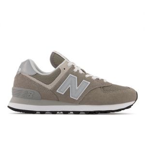 New Balance Women's 574 Core in Grey/White Suede/Mesh