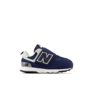 New Balance Kids' 574 NEW-B Hook & Loop in Blue/White Synthetic