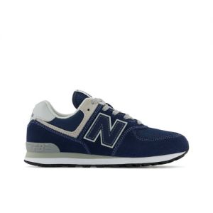 New Balance Kids' 574 Core in Blue/White Leather