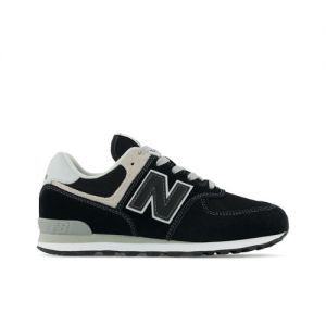 New Balance Kids' 574 Core in Black/White Leather