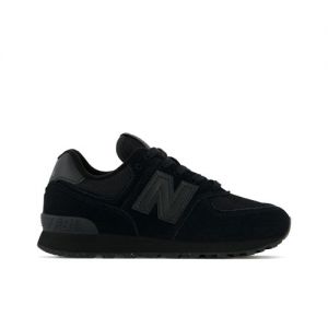 New Balance Kids' 574 Core in Black Leather