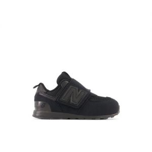 New Balance Kids' 574 NEW-B Hook & Loop in Black Synthetic