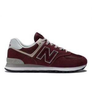 New Balance Men's 574 Core in Red/White Suede/Mesh