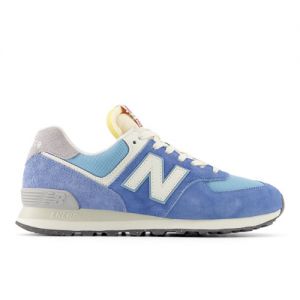 New Balance Unisex 574 in Blue/White Suede/Mesh