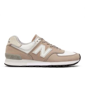 New Balance Unisex MADE in UK 576 in Grey/White/Brown/Blue Suede/Mesh, size 11