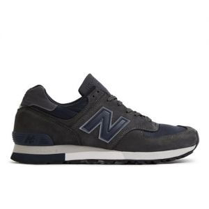 New Balance Unisex MADE in UK 576 in Grey/Black Suede/Mesh, size 6