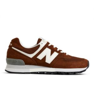 New Balance Unisex MADE in UK 576 in Brown/White/Grey Suede/Mesh, size 11.5