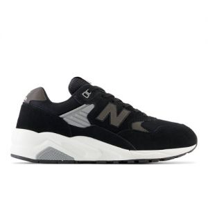 New Balance Men's 580 in Black/White Suede/Mesh, size 12.5