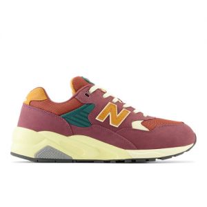 New Balance Men's 580 in Red/Brown/Green Leather, size 7.5