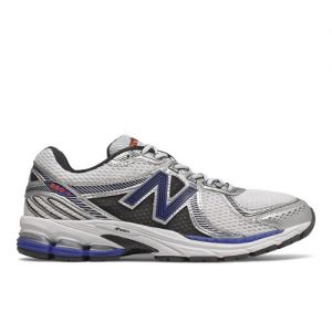 New Balance Men's 860V2 in White/Blue Synthetic, size 9
