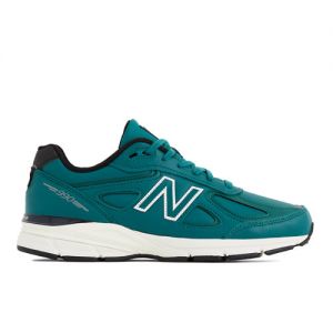 New Balance Unisex Made in USA 990v4 in Green/White Leather, size 8.5