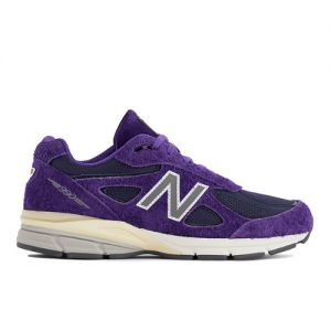 New Balance Unisex Made in USA 990v4 in Purple/Grey Leather, size 9.5