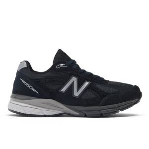 New Balance Unisex Made in USA 990v4 in Black/Grey Leather