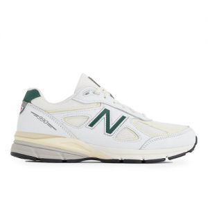 New Balance Unisex Made in USA 990v4 in Beige/Green Leather, size 9