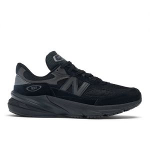 New Balance Unisex Made in USA 990v6 in Black Leather