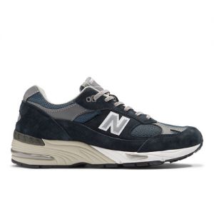 New Balance Men's MADE in UK 991 in Blue/Grey Suede/Mesh, size 12.5