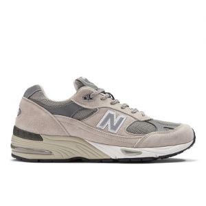 New Balance Men's MADE in UK 991v1 in Grey/White Suede/Mesh, size 9.5