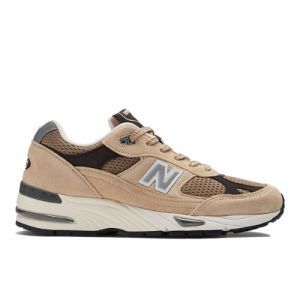 New Balance Men's Made in UK 991v1 Finale in Brown/Grey Suede/Mesh, size 6.5