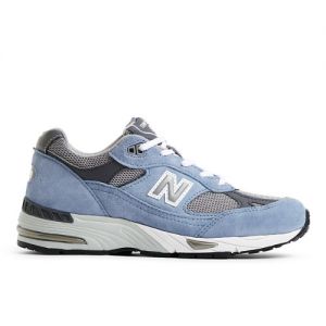 New Balance Women's MADE in UK 991v1 in Blue/Grey Suede/Mesh, size 7.5 Narrow