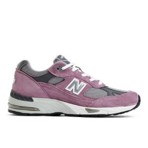 New Balance Women's MADE in UK 991v1 in Pink/Grey Suede/Mesh, size 6.5 Narrow