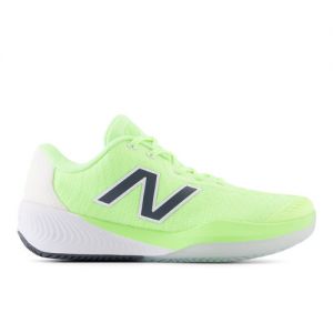 New Balance Women's FuelCell 996v5 Clay in Green/White/Grey Synthetic, size 6 Narrow