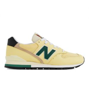 New Balance Unisex Made in USA 996 in Yellow/Green Leather