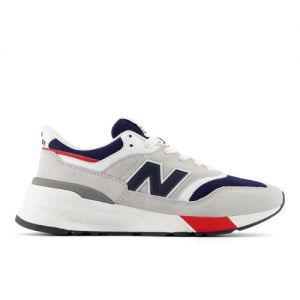 New Balance Men's 997R in Grey/Blue Suede/Mesh, size 12.5