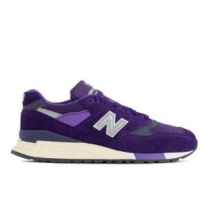 New Balance Unisex Made in USA 998 in Purple/Grey Leather, size 8