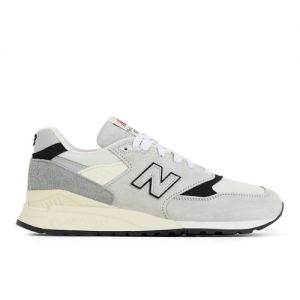 New Balance Unisex Made in USA 998 in Grey/Black Leather