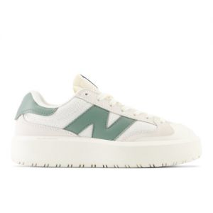New Balance Men's CT302 in White/Green/Blue Suede/Mesh, size 5